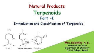 Natural Products Terpenoids Part I  Introduction and Classificationterpenoidschemistrypharmacy [upl. by Atnuahs934]