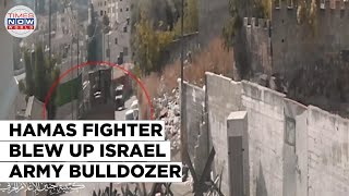 WATCH  Gaza Showdown Hamas Fighter Takes On Israeli Forces as Tensions Escalate [upl. by Helena]