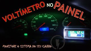 como instalar voltímetro no painel do carro faça você mesmo [upl. by Norat468]