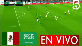 México vs Arabia Saudita En Vivo día hora canal dónde ver partido México vs Arabia Saudita Qatar [upl. by Luapnoj]