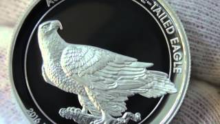 Magnificent high relief Wedgetailed Eagle 2016 gold amp silver proof coins [upl. by Campos353]