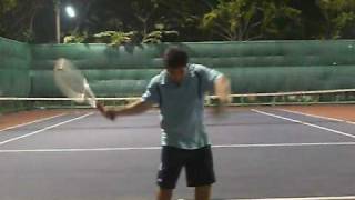 Tennis lesson Forehand Topspin Follow through AGGRESSIVELY MAKE THE BALL go in [upl. by Sirehc]