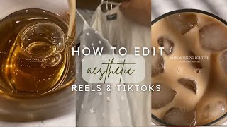 How i make aesthetic instagram reels amp tiktok in CapCut [upl. by Alicia]