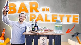 Fabriquer un BAR en PALETTE   Tuto DIY avec Egretech [upl. by Chil]