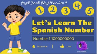 How to say Numbers in Spanish  Spanish Numbers 1 100000000  Lang Waves  Spanish Numbers [upl. by Aielam]