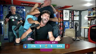 ITALIANS REACT TO BEATING SPAIN ON PENALTY KICKS  insane [upl. by Akimyt]