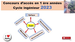 Concours daccès filière ingénieur 2023 Partie 2 [upl. by Cailly]