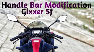 Suzuki Gixxer Sf Handle Bar Modification  3 Part Handle On Suzuki Gixxer Sf  Raihan Riyad [upl. by Carilla]