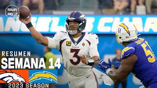 Denver Broncos vs Los Angeles Chargers  Semana 14 NFL 2023  NFL Highlights Resumen en español [upl. by Araed470]