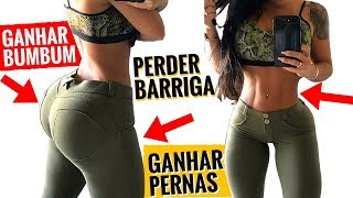 7 EXERCÃCIOS FÃCEIS PARA PERDER BARRIGA E AUMENTAR BUMBUM RÃPIDO Perder Barriga e Definir Gluteos [upl. by Okimik648]