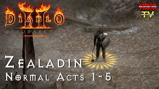 Diablo 2 Resurrected 11  Hiệp Sĩ Dòng Đền NORMAL  Zealadin NORMAL ACTS 15 [upl. by Gorski731]