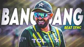 BANG BANG X Babar Azam 👑💙 ● Beat Sync 💓 ● Pct Glore [upl. by Botti]