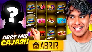 ABRÍ CAJAS de quot100000quot DIAMANTES de la CUENTA YOUTUBER Free Fire😱 [upl. by Atahs]