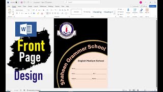 How to Create a Stunning Front Page Design in Microsoft Word StepbyStep Tutorial [upl. by Birck]