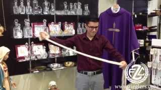 How To Tie A Cincture for Mass  FC Zieglers Catholic Art and Gifts [upl. by Trueblood364]