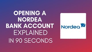 How To Open Nordea Bank Account 2024 [upl. by Wain]