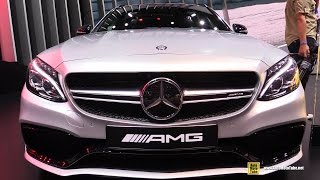 2015 MercedesBenz C63 AMG S Wagon  Exterior Interior Walkaround  Debut at 2014 Paris Auto show [upl. by Esereht524]