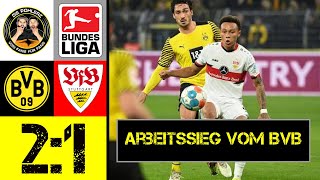 BVB vs Stuttgart  Ein spätes Tor durch Marco Reus besorgt den Arbeitssieg 🖤💛 [upl. by Zilevi]