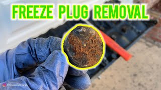 Engine Freeze Plug Removal  The easy way [upl. by Souvaine]