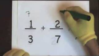 Add Fractions With Unlike Denominators Part 1 [upl. by Nohsauq995]