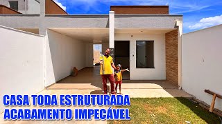 Casa com acabamento impecável 3 quartos sendo 1 suíte e um porão bem grande para área gourmet [upl. by Amesari73]