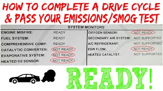 How To Complete A Drive Cycle amp Pass Emissions amp Smog Test Life Hack [upl. by Abihsot]