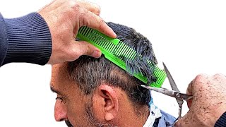 💈HOW TO CUT MENS HAIR WITH SCISSORS AND COMB  HAIRCUT TUTORIAL FOR BEGINNERS [upl. by Azpurua]