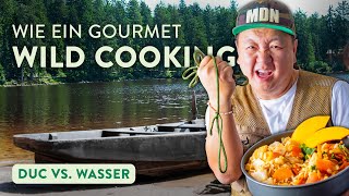 Veganer GemüseReis mit gefiltertem Wasser 🍛  Wie ein Gourmet  Wild Cooking [upl. by Aniroc]