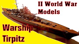 Battleship Model Tirpitz  Warship Tirpitz Model  World War 2 Warship Plastic Model 1570 [upl. by Airtemak]