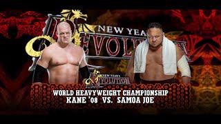 WWE DREAM MATCH  KANE Vs SAMOA JOE  WORLD HEAVYWEIGHT CHAMPIONSHIP [upl. by Ditzel]