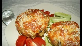 Muffins with chicken and mushrooms [upl. by Asaert]