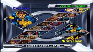 Xmen Mutant Academy 2  ALL Special Attacks  Combo Finish  PS1 [upl. by Anchie]