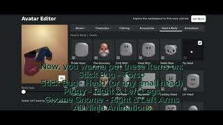 How to make the SMALLEST avatar on roblox [upl. by Lemmueu861]