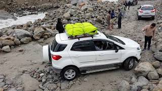 Dangerous Road We made Road to drive our CAR Chandigarh to Spiti Valley road trip 2018 [upl. by Klos]