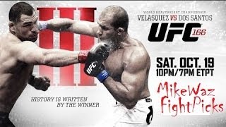 UFC 166 Cain Velasquez vs Junior dos Santos III Predictions Cormier vs Big Country [upl. by Sev764]