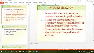 Process selection amp Facility Layout [upl. by Lari]