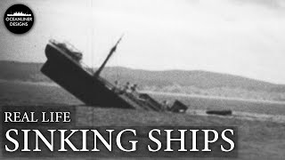 Amazing Sinking Ships Captured on Film [upl. by Thirza263]