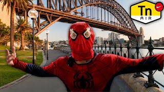 Eshay SpiderMan Saves SYDNEY City [upl. by Wilie]