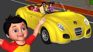 Driving in My Car Song  We Are Going in Our Car  3D Nursery Rhymes amp Songs for Children [upl. by Dnalrag723]