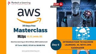 Day 5  Introduction to machine learning ML with aws Sagemaker [upl. by Nairahcaz]