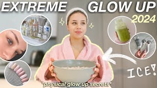 EXTREME 2024 GLOW UP physical self  self care habits  tips beauty treatments wellness rituals [upl. by Zevahc320]