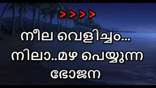 NEELAVELICHAM NILAMAZHA PEYYUNNA KARAOKE WITH LYRICS [upl. by Azeel]