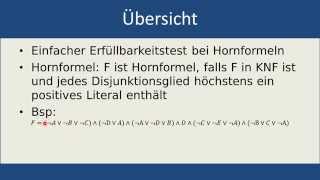 Markierungsalgorithmus für Hornformeln [upl. by Aenet]