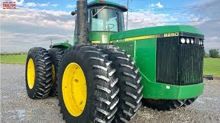 JOHN DEERE 8850 V8 Power Tractor Test Drive [upl. by Isbella]