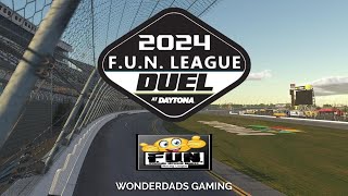 2024 iRacing FUN League Daytona Duels [upl. by Harri]