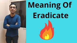 Eradicate meaning in hindi  Vocabulary of the day [upl. by Ahsiya393]