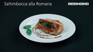 Saltimbocca alla Romana ricetta in Multi fornello REDMOND RMC4502E [upl. by Pitzer]