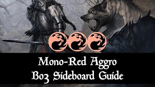 MonoRed Aggro Bo3 Sideboard Guide  April 2024  Murders at Karlov Manor  MTG Arena [upl. by Ynnod]