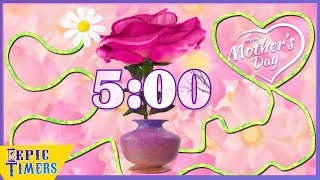 5 Minute Timer with Music and Flower bomb surprise for Mothers day [upl. by Goldia]