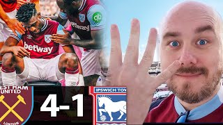 quotOur Season Starts Herequot West Ham 41 Ipswich  Instant Match Reaction [upl. by Ahsinit936]